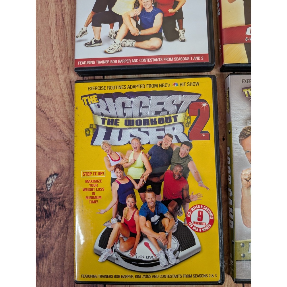 Lot of 4 The Biggest Loser Workout DVDs - Boot Camp, Cardio Max etc - Picture 4 of 7